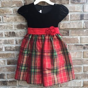 Girls Bonnie Jean Christmas dress size 6